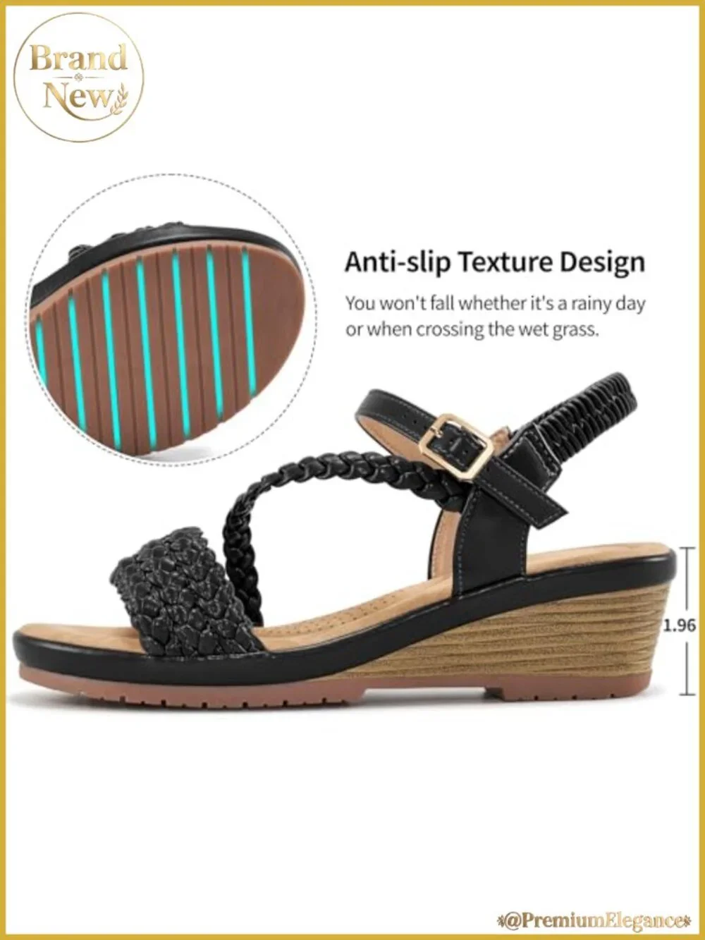 Wedge Sandals Women Dressy Strappy Platform Summer Wedding Walking Shoes